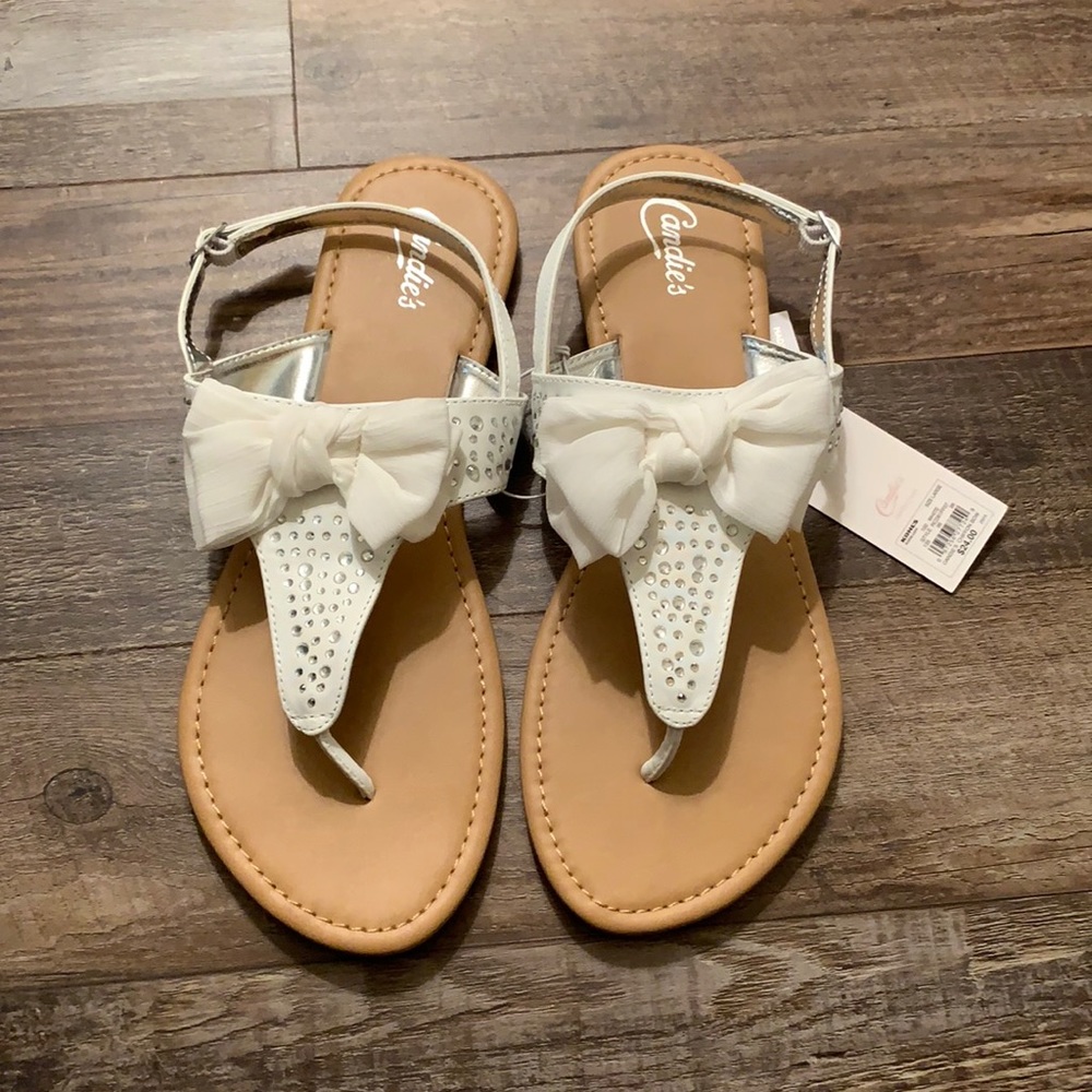 Candie’s White Sandals